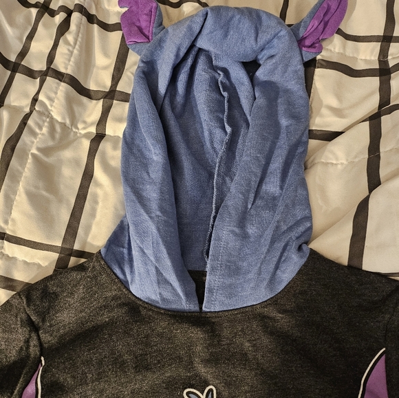 Disney Stitch Hooded Sweatshirt Dress Girls Size 6-6x - Picture 6 of 12